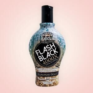 Flash Black Ultra Dark 4000X DHA Bronzer Indoor Tanning Bed Lotion 12oz